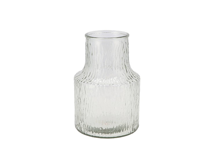 BICOLORE VASE CLEAR ASS P/1 14X20CM NM