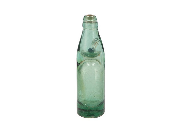 GLASS BOTTLE VINTAGE SODA 7X7X24CM NM