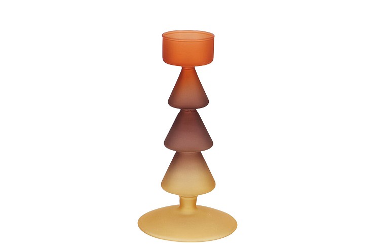 NOVA AUTUMN SPICES CANDLE HOLDER TRICOLOR 9X9X17CM NM