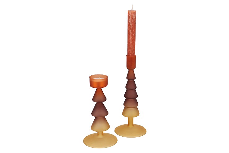 NOVA AUTUMN SPICES CANDLE HOLDER TRICOLOR 9X9X17CM NM