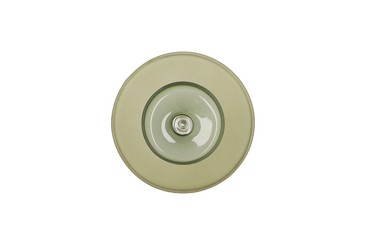 NOVA GREEN CANDLE HOLDER TRICOLOR 9X9X17CM