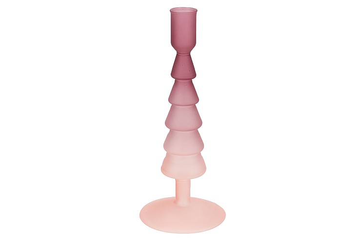 NOVA SWEETS PINK CANDLE HOLDER TRICOLOR 9X9X22CM