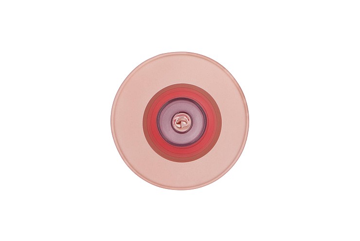 NOVA RED CANDLE HOLDER TRICOLOR 9X9X22CM