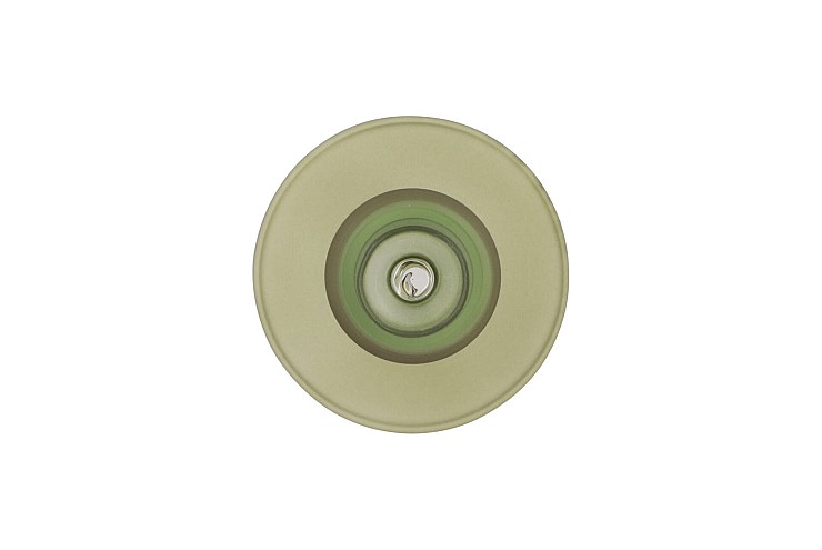 NOVA GREEN CANDLE HOLDER TRICOLOR 9X9X22CM
