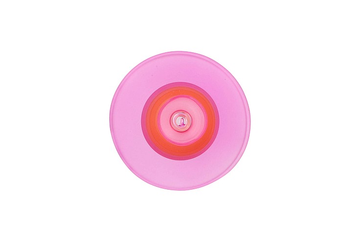 NOVA FUCHSIA CANDLE HOLDER TRICOLOR 9X9X22CM