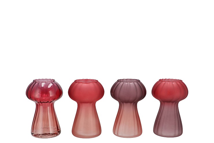 NOVA RED VASE MUSHROOM STRUCTURE TRICOLOR 11X11X18NM