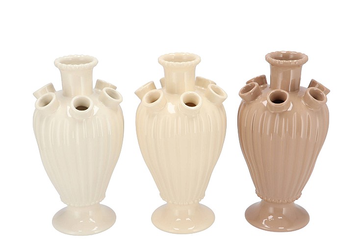 UTRECHT NATURAL BROWN MIX VASE TULIP ASS 13X13X24CM | Daan Kromhout
