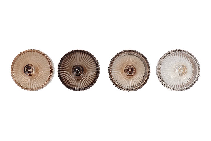 BICOLORE NATURAL BROWN MIX JARS ASS 11X17CM