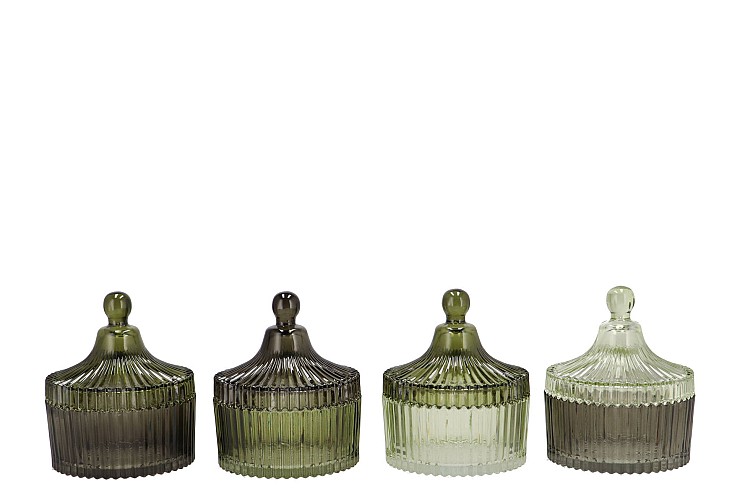 BICOLORE SUMMER GREEN MIX JARS ASS 11X13CM NM