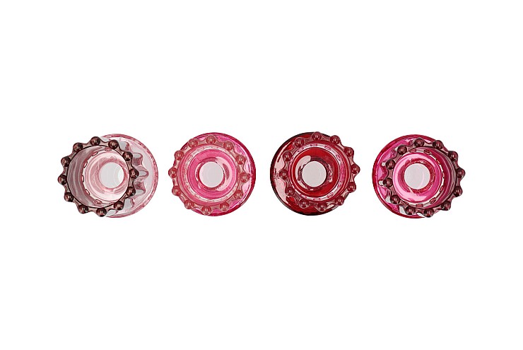 BICOLORE DUTCH PINK MIX VASE ASS 8X17CM
