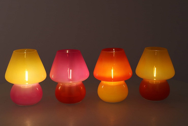 BICOLORE DUTCH ORANGE MIX LED MUSHROOM ASS 12X15CM NM