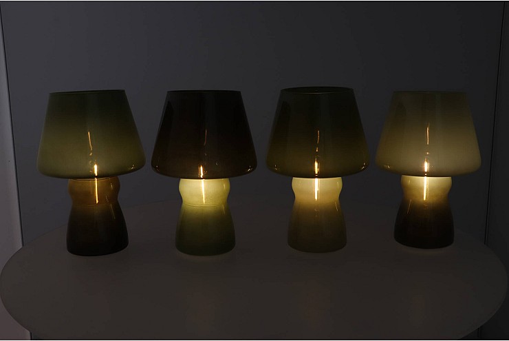 BICOLORE SUMMER GREEN MIX LED LAMP ASS 17X25CM