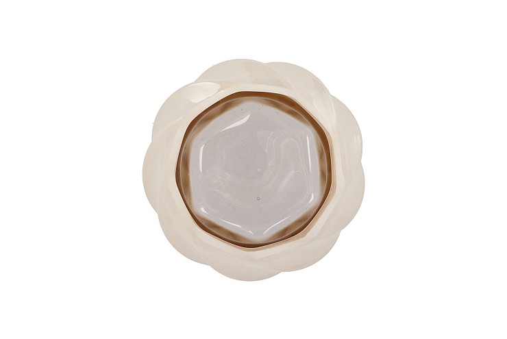 MAE COZY SAND VASE SWIRL TRICOLOR 11X11X20CM