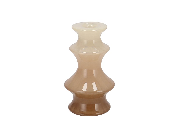 MAE COZY SAND CANDLE HOLDER BULB TRICOLOR 9X9X15CM