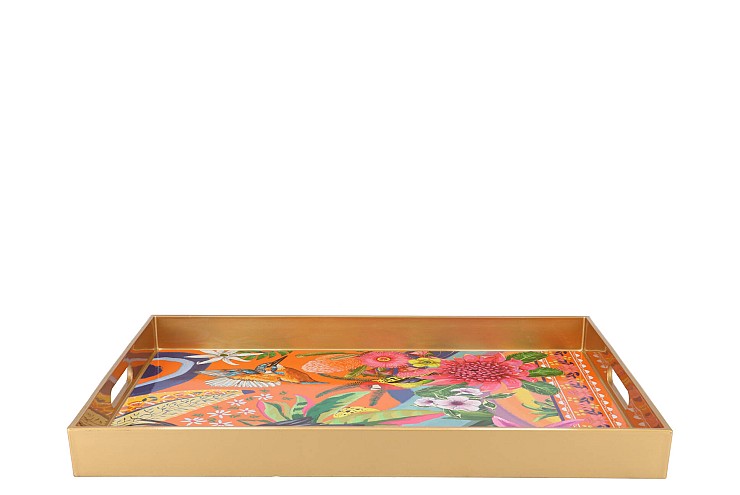 MELAMINE FULL COLOR PLATE RECTANGLE 46X31X4CM