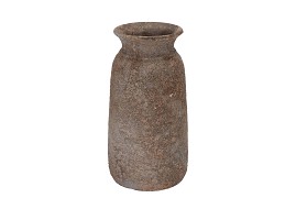 BALI INDONESIAN GREY VASE 16X30CM