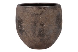 BALI INDONESIAN GREY POT 35X32CM