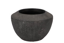 BALI BLACK COAL BOWL D20X13CM
