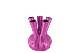 AGLIO STRAIGHT FUCHSIA VASE 13X13X17CM