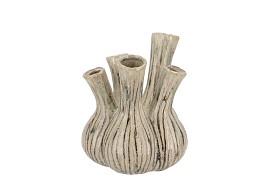 AGLIO GREEN ACTIVE GLAZE VASE 13X16CM