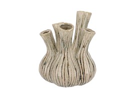 AGLIO GREEN ACTIVE GLAZE VASE 20X25CM