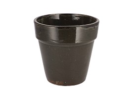 EBBI MOSS BLACK POT GLAZE 17X17CM NM