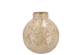 MIKA COZY SAND VASE NECK STRUCTURE 18X18CM