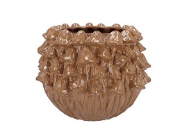 MILOU SCOTTISH SAND FUNGI POT 20X20X14CM NM