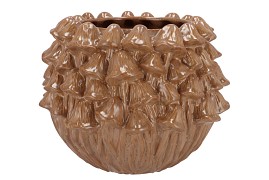 MILOU SCOTTISH SAND FUNGI POT 28X28X21CM NM