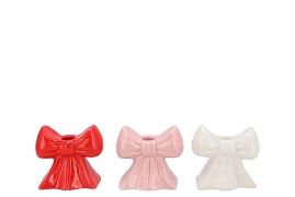FABY JOLLY PINK VASE BOW ASS 11X7X11CM NM