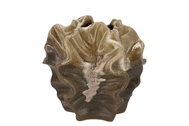 DION BROWN VASE 21X21X20CM