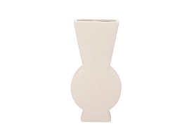 LISBOA WHITE VASE DAZZLE 19X7X38CM NM