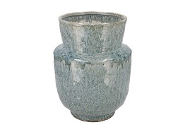 IRON STONE BLUE VASE 24X24X31CM NM