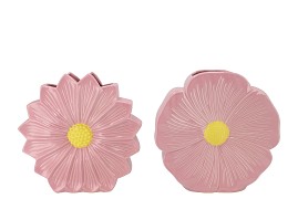 BLOOM OLD PINK VASE DAISY ASS 40X11X40CM