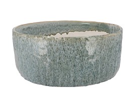 IRON STONE BLUE BOWL ROUND 36X36X15CM NM