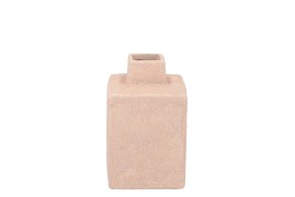 LISBOA PINK VASE CUBE 14X14X14CM NM