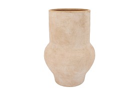 FLORENCE ANTIQUE GOLD VASE TUBE 28X28X41CM NM