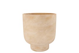FLORENCE ANTIQUE GOLD  POT ROUND 13X13X15CM NM