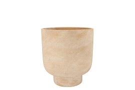 FLORENCE ANTIQUE GOLD  POT ROUND 10X10X12CM NM