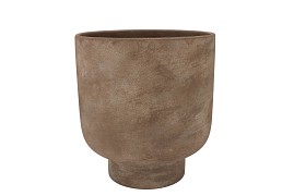 FLORENCE ANTIQUE BRONZE POT ROUND 18X18X21CM