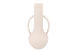 FLORENCE WHITE VASE EARS 28X27X62CM NM