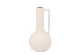 FLORENCE WHITE VASE CAN 18X18X34CM NM