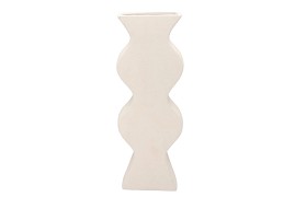 LISBOA WHITE VASE BUBBLES 21X8X61CM NM