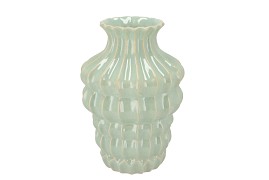 DUNJA PISTACHE VASE 19X19X28CM NM