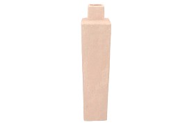 LISBOA PINK VASE CUBE 13X13X60CM NM