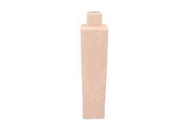 LISBOA PINK VASE CUBE 11X11X45CM NM