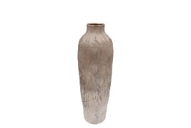 FLORENCE ANTIQUE BRONZE WHITE VASE LONG 16X16X48CM