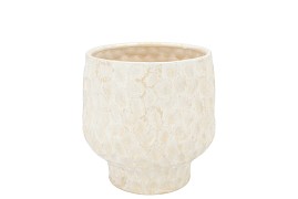 MAYSA OFFWHITE POT 14X14X13CM