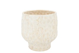 MAYSA OFFWHITE POT 18X18X15CM
