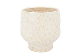 MAYSA OFFWHITE POT 24X24X24CM